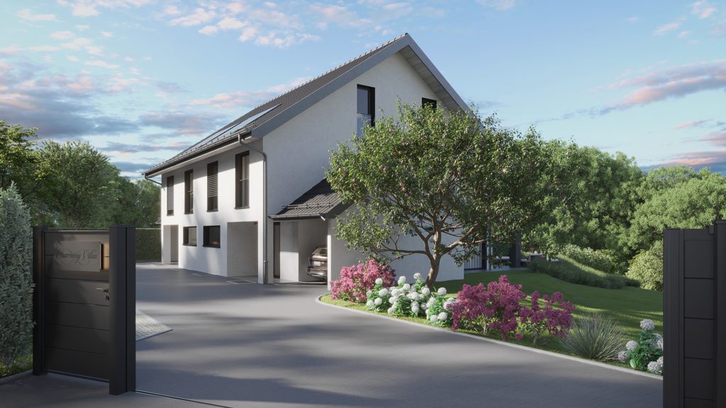 Vue extérieure du projet Charming Villas